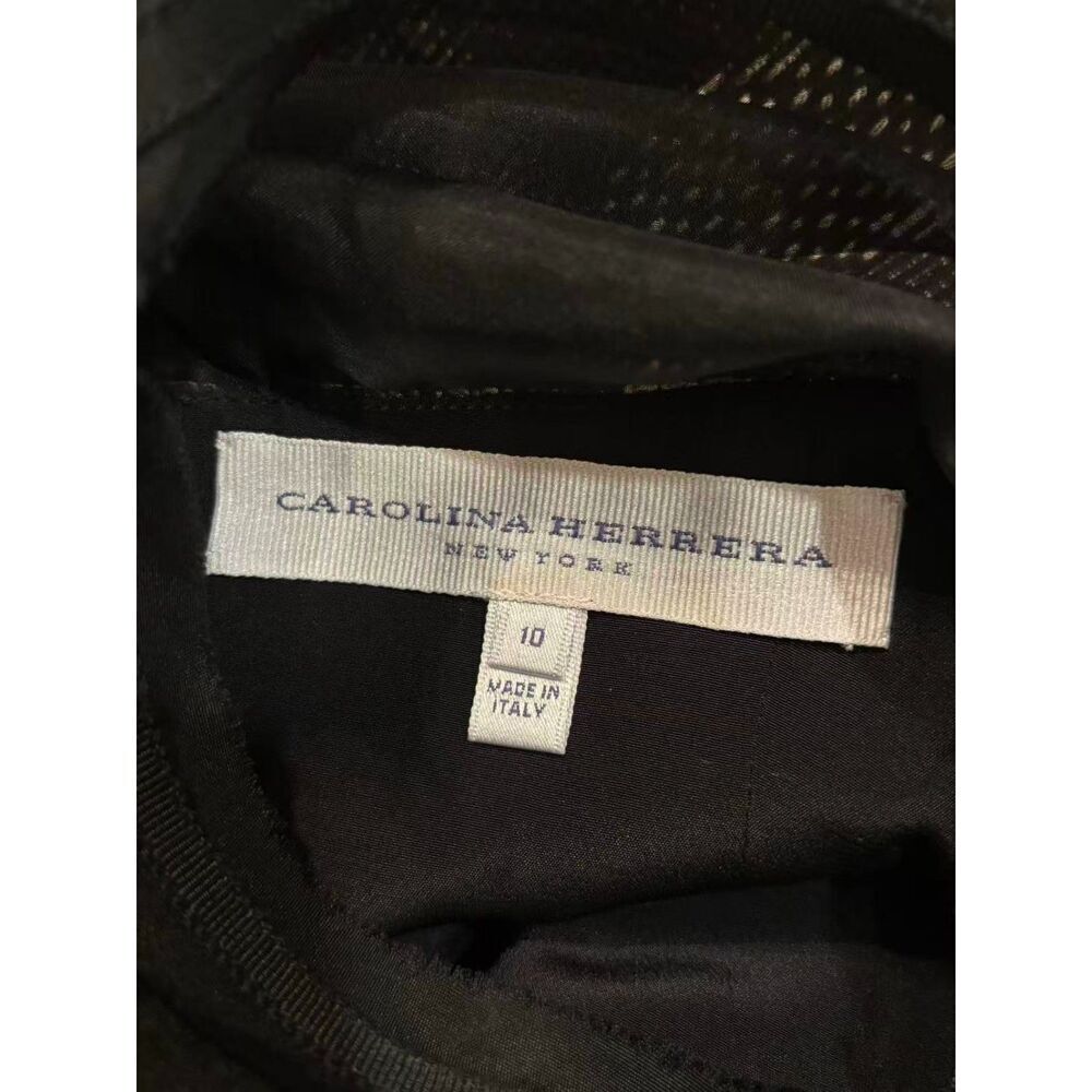 Carolina Herrera Knee-Length Dress US 10 Black - Picture 9 of 15